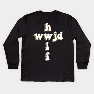 wwjd x hwlf Kids Long Sleeve T-Shirt